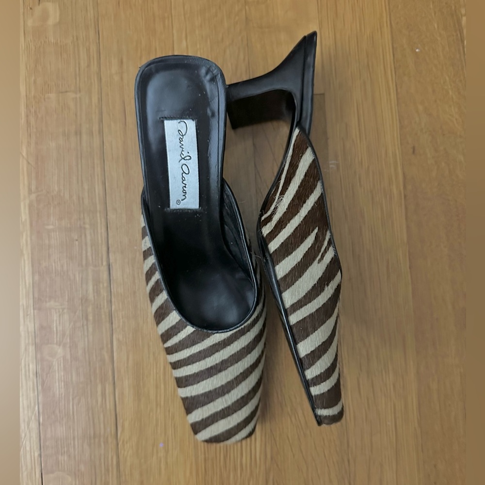 David Aaron Zebra Low Heels